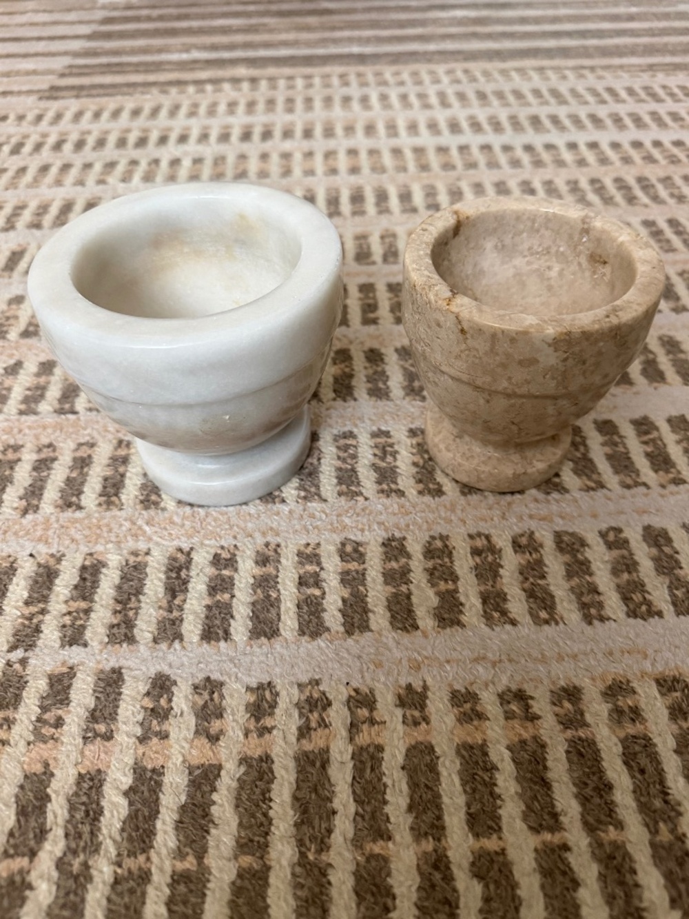 Two Marble Mortars